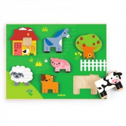 PUZZLE ENCAJABLE ANIMALES...